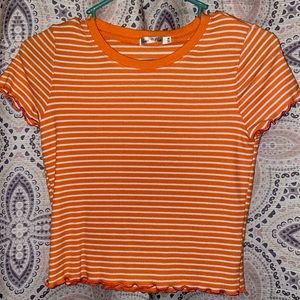 Heart Hips Orange/White striped. size MEDIUM 🧡
